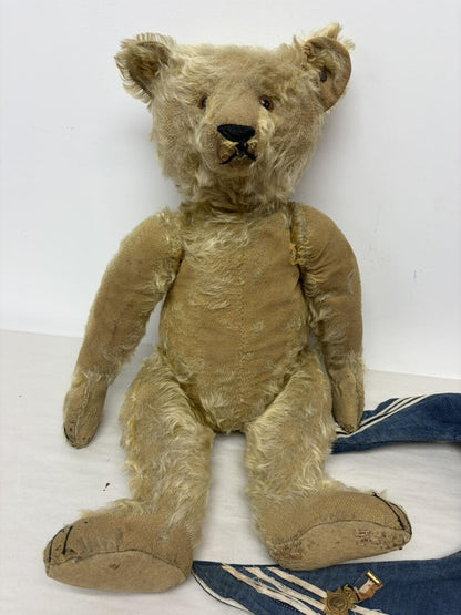 Ours Steiff Antique 20" avec Bouton "F"