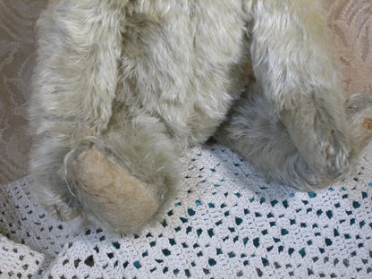 Ours Steiff Blanc Antique Début 1900s (17")