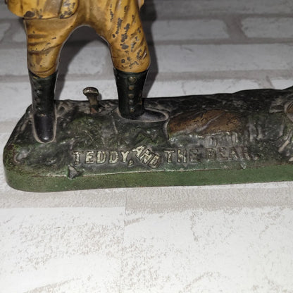 Banque Mécanique JE Stevens "Teddy and the Bear" Fonte c.1907