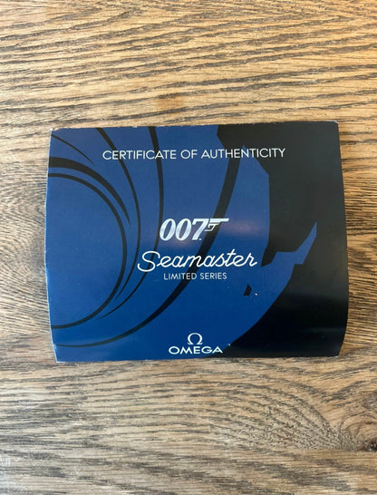Omega Seamaster James Bond 007 Édition Limitée | Montre Rare Certifiée