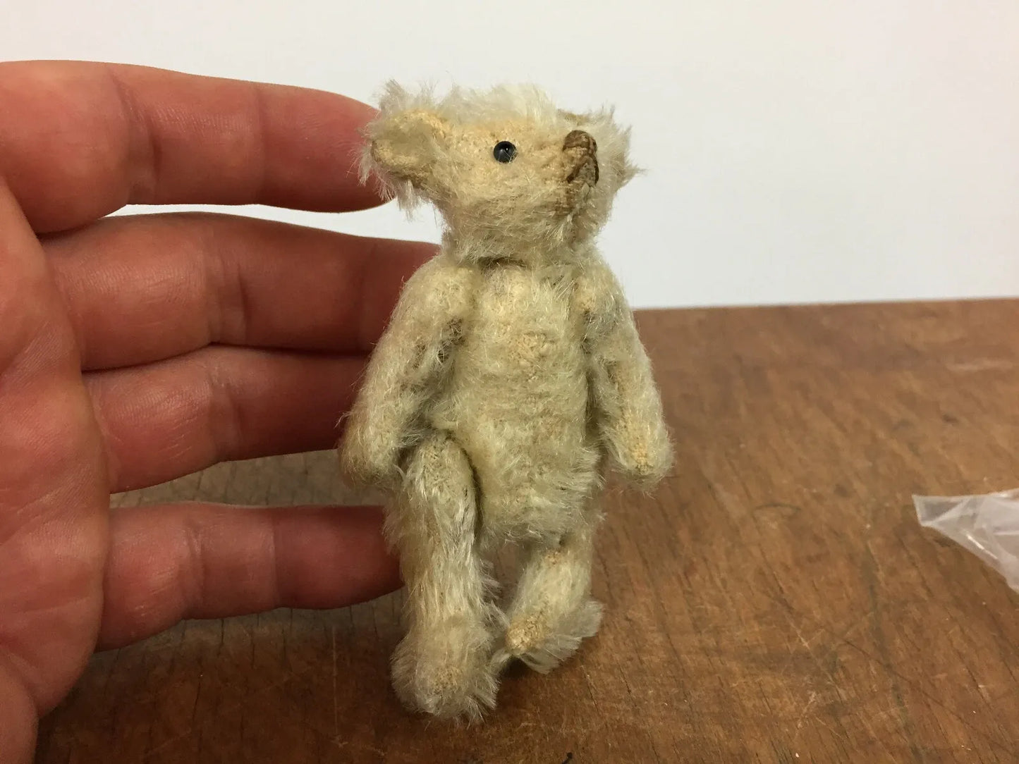 Petit Ours Steiff Ancien en Mohair Articulé