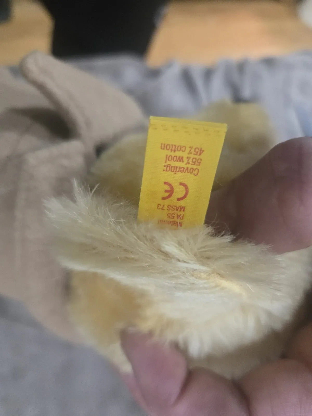 Ours Steiff Polo Bear Ralph Lauren Mohair Blond | Années 1990