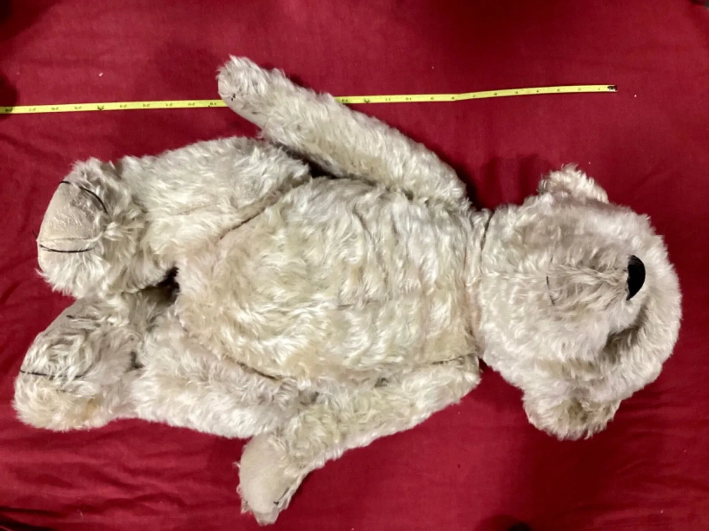 Ours Pooh Antique Années 1930 - 24" Mohair Entièrement Articulé