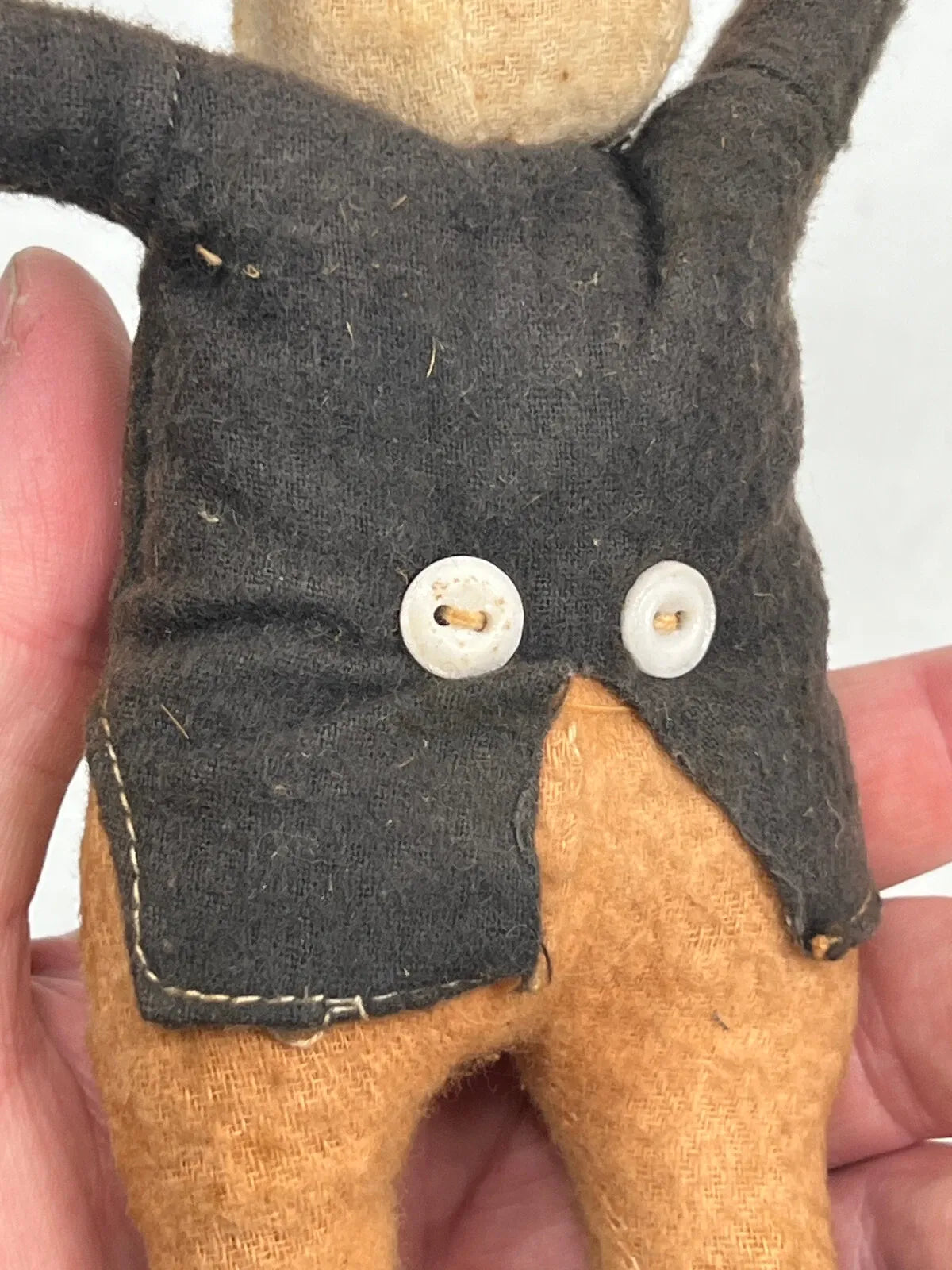 Lapin en Peluche Paille c.1900