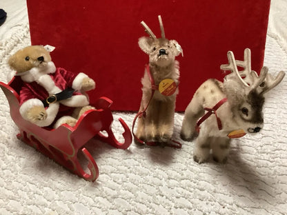 Steiff Friends of Christmas - Père Noël sur Traîneau
