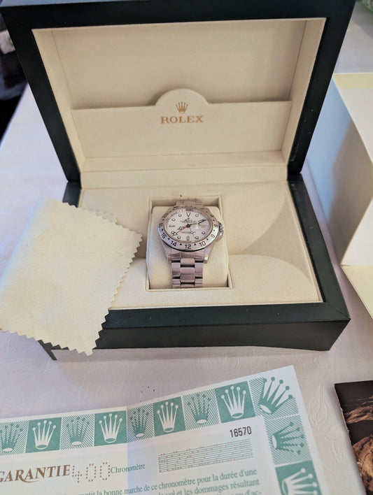Rolex Explorer II Acier Cadran Blanc 1999 | Montre Vintage Certifiée