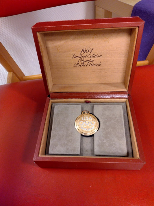 Montre de Poche Longines Jeux Olympiques Los Angeles 1984 — Édition Rare