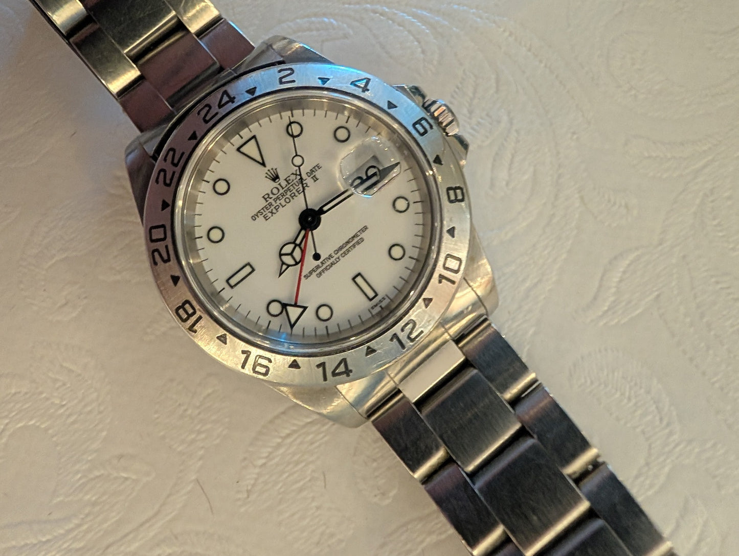 Rolex Explorer II Acier Cadran Blanc 1999 | Montre Vintage Certifiée
