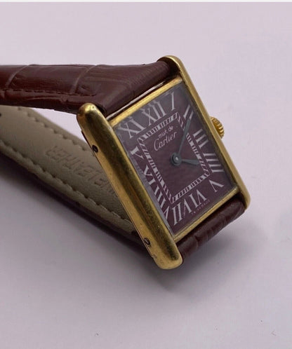 Montre Must de Cartier Tank Mécanique Plaqué Or | Vintage Certifié