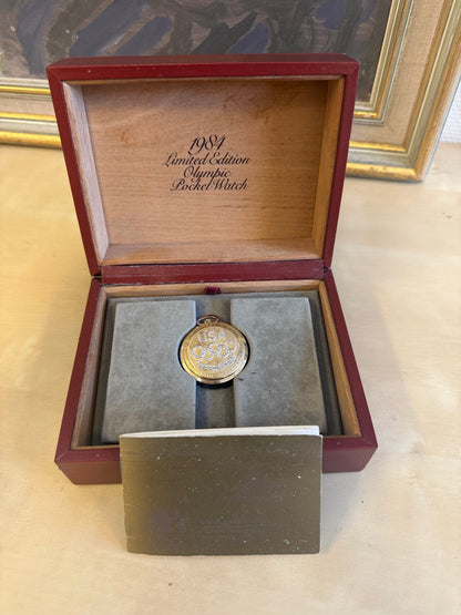 Montre de Poche Longines Jeux Olympiques Los Angeles 1984 — Édition Rare