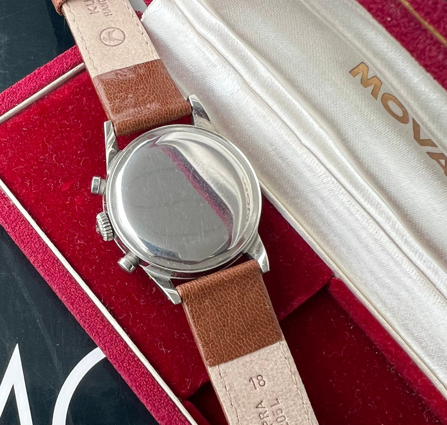 Chronographe Movado M95 Vintage 1955 — Boîtier Borgel Rare