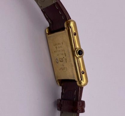 Montre Must de Cartier Tank Mécanique Plaqué Or | Vintage Certifié