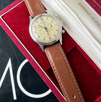 Chronographe Movado M95 Vintage 1955 — Boîtier Borgel Rare