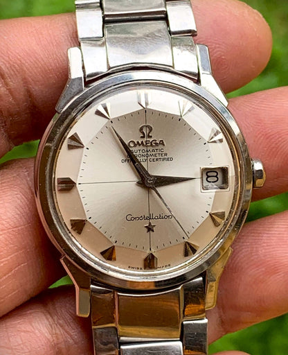 Montre Omega Constellation Acier Inoxydable Vintage