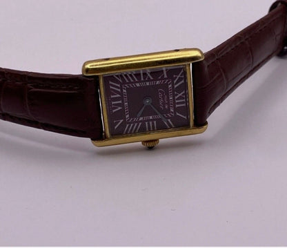 Montre Must de Cartier Tank Mécanique Plaqué Or | Vintage Certifié