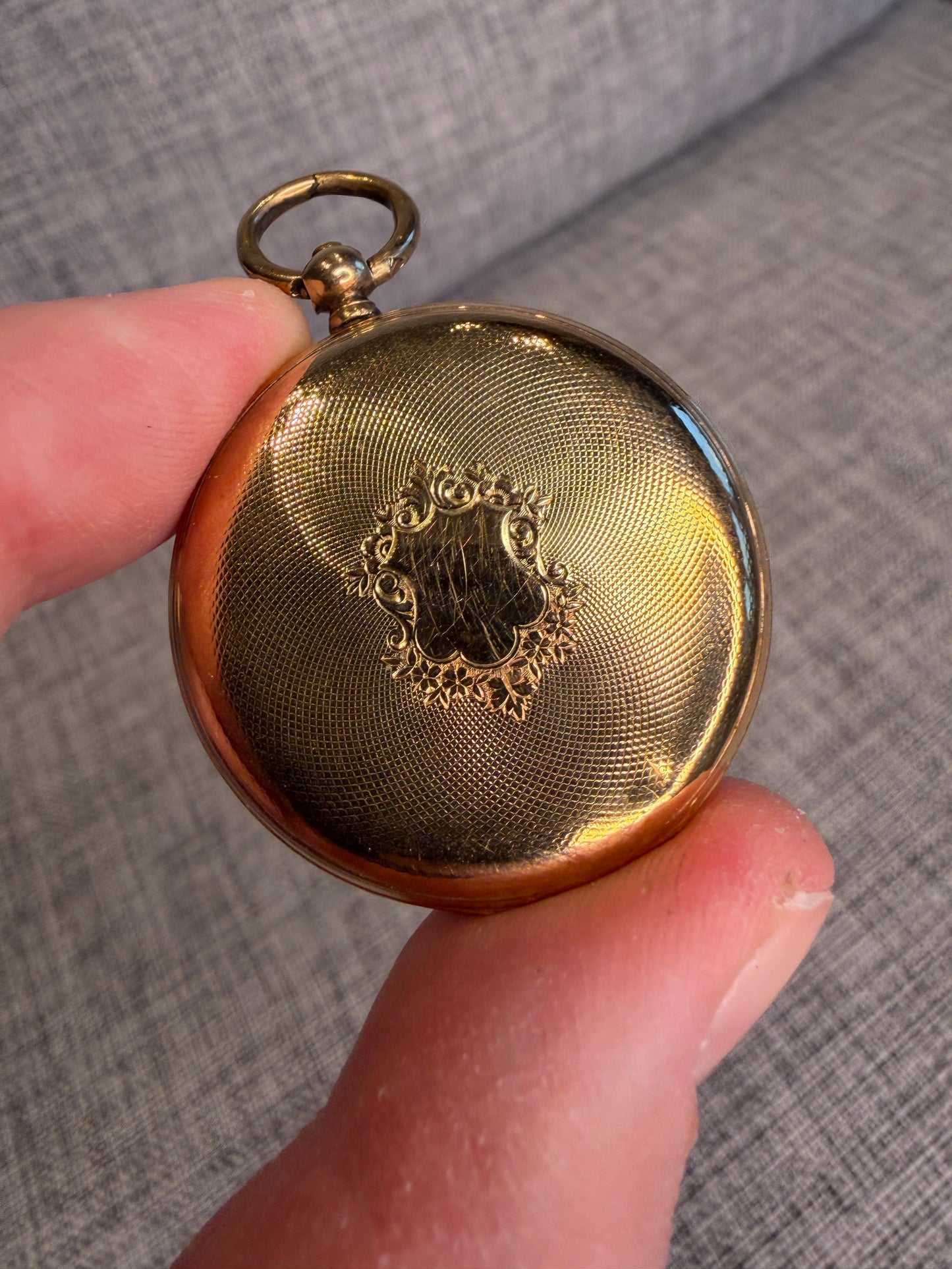 Montre de Poche Ancienne Or 14 Carats Remontage à Clé | Rare