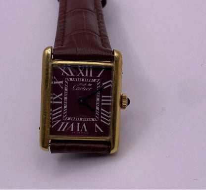 Montre Must de Cartier Tank Mécanique Plaqué Or | Vintage Certifié