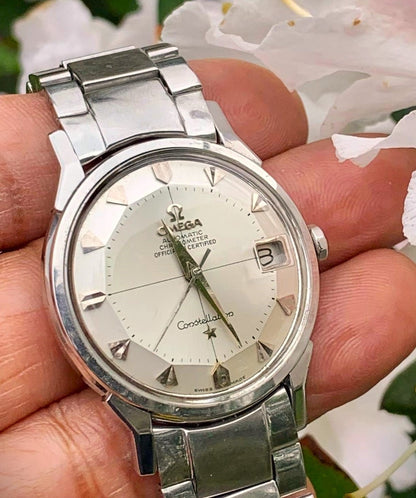 Montre Omega Constellation Acier Inoxydable Vintage