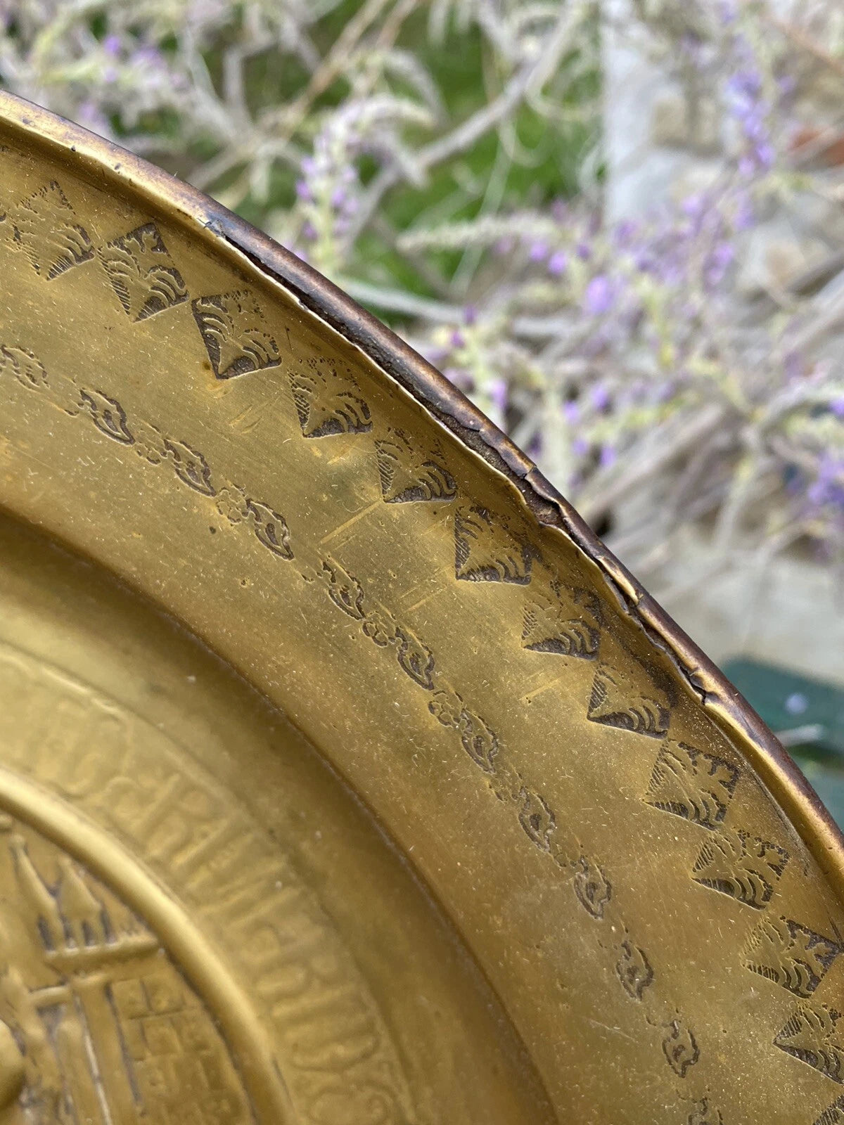 Plat de Quête en Laiton – Adam et Ève – XVIIe siècle