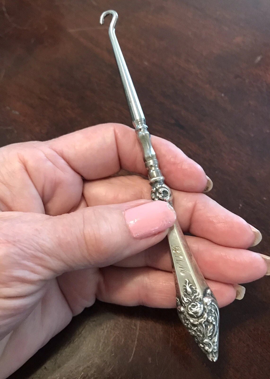 Nécessaire Toilette Ancien en Argent Sterling 10 Pièces