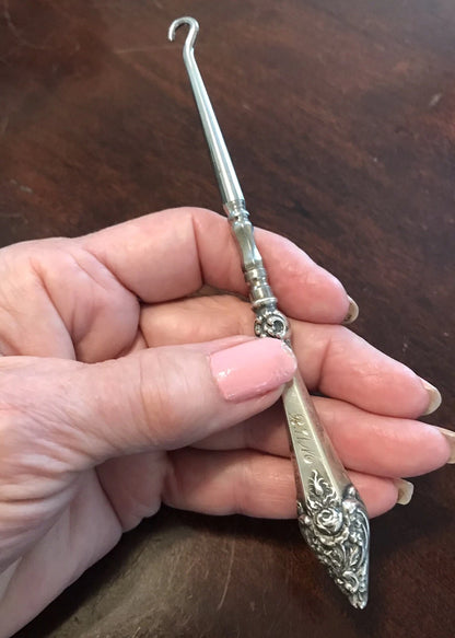 Nécessaire Toilette Ancien en Argent Sterling 10 Pièces