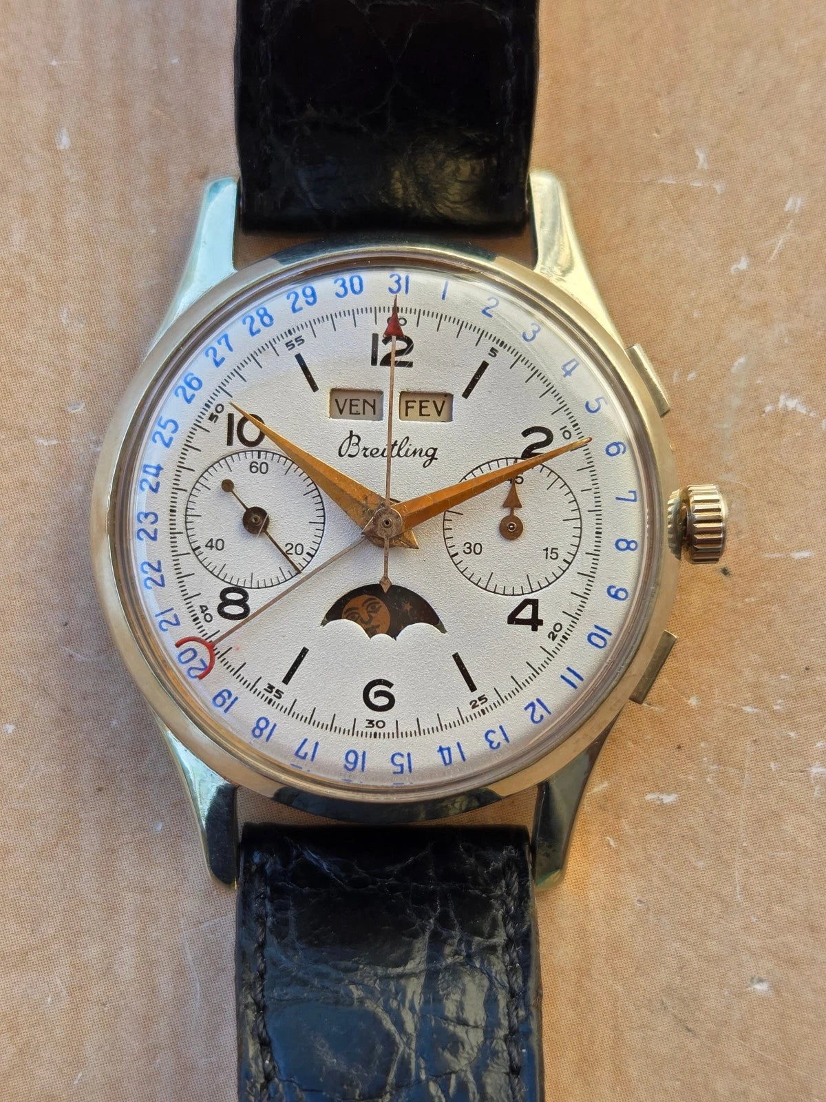 Chronographe Breitling Datora vintage – Années 50/60
