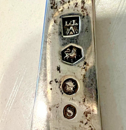 Lot 4 Cuillères de Service Anciennes Argent Massif