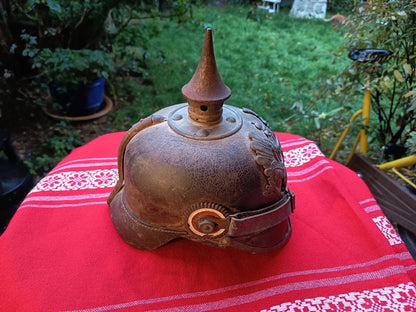 Casque à Pointe Prussien Authentique 1916 WW1 – Pickelhaube