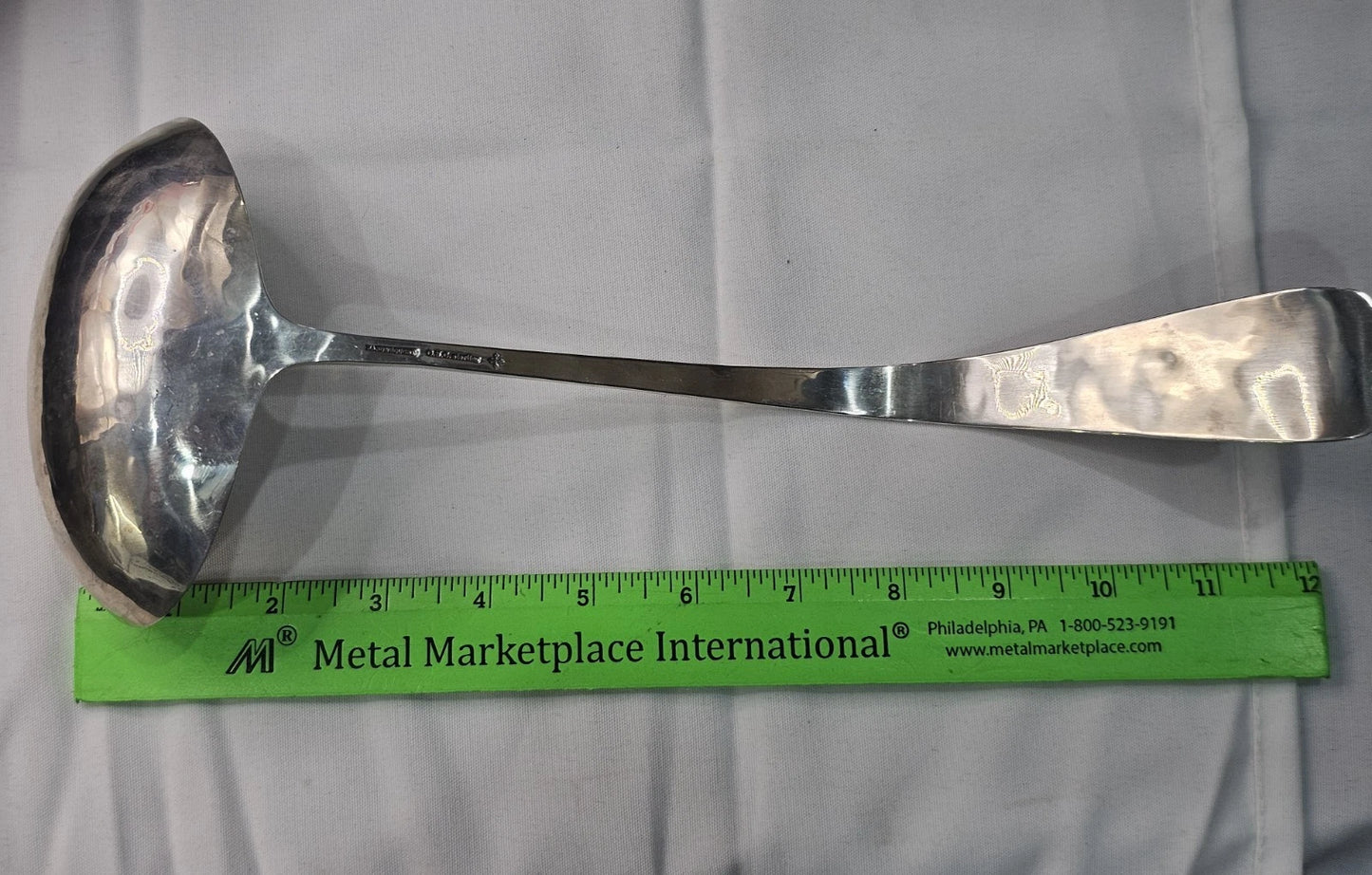 Louche Géante O.N.C. Sterling Argent Massif Forgé Main