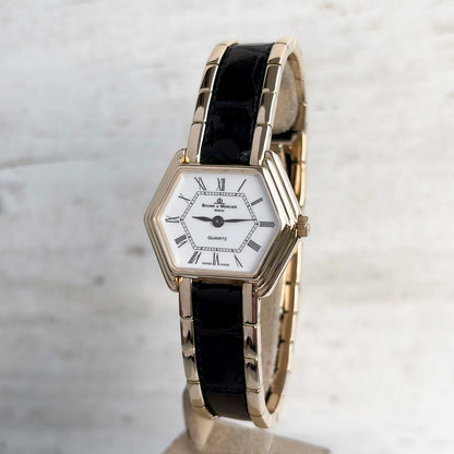 Baume & Mercier Lady Réf. 48372 – Or 18 carats, boîtier hexagonal