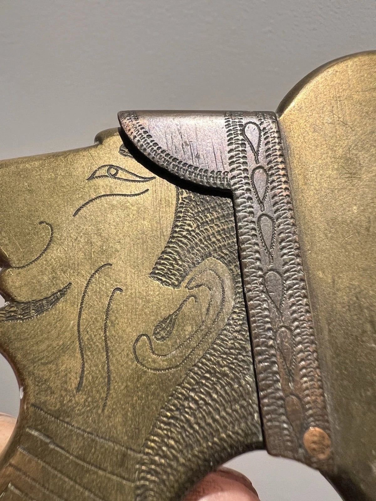 Briquet de tranchée Kronprinz – Laiton et cuivre, Trench Art WW1