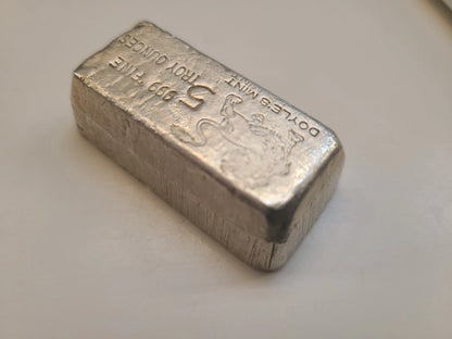 Lingot Argent 999 Doyle's Mint 5 Onces Troy