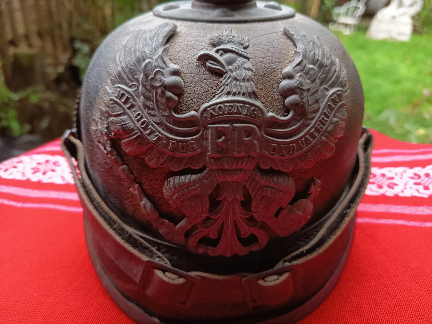 Casque à Pointe Prussien Authentique 1916 WW1 – Pickelhaube