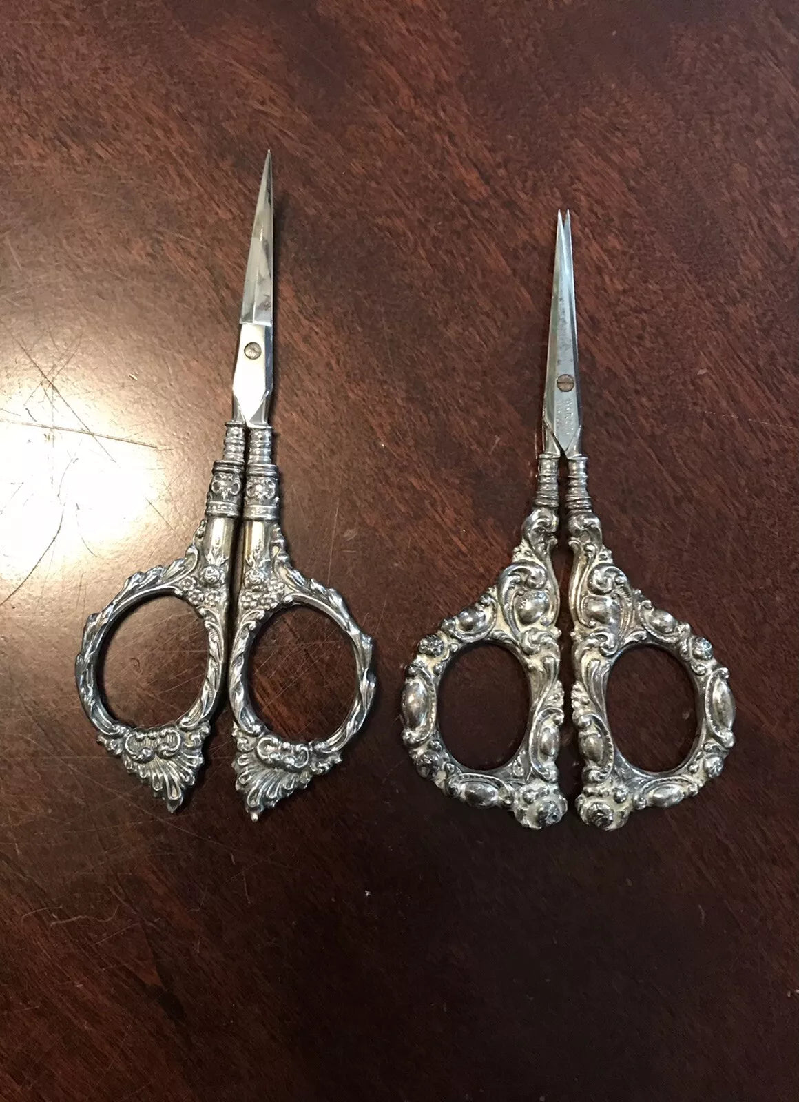 Nécessaire Toilette Ancien en Argent Sterling 10 Pièces