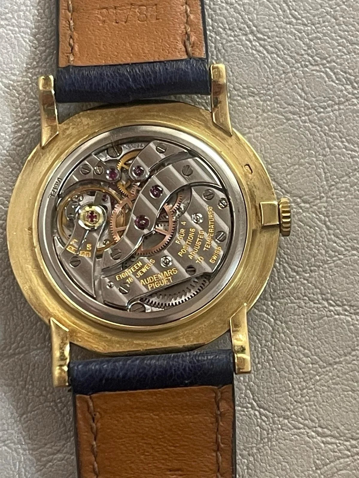 Montre Audemars Piguet vintage or 18 carats – Années 50/60