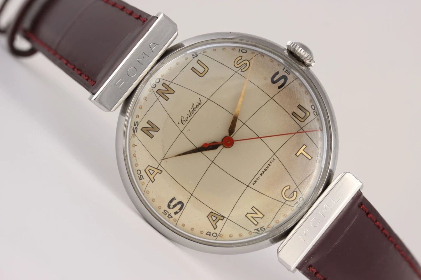 Cortébert Annus Sanctus Réf. 9201 – Calibre 689, acier, circa 1950