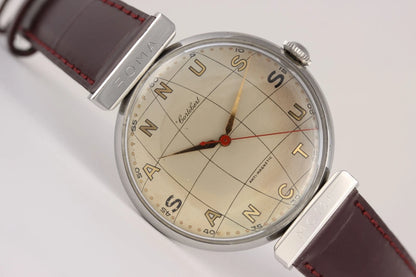 Cortébert Annus Sanctus Réf. 9201 – Calibre 689, acier, circa 1950