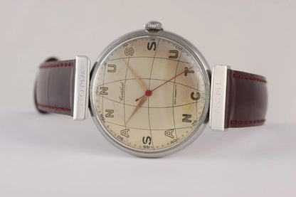 Cortébert Annus Sanctus Réf. 9201 – Calibre 689, acier, circa 1950