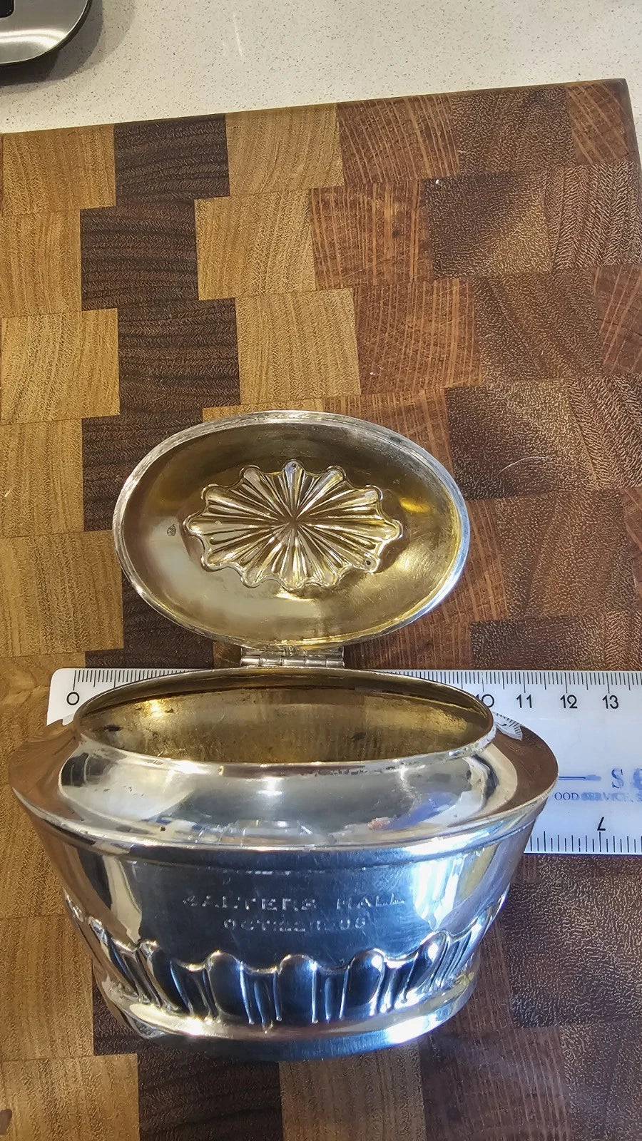 Paire Boîtes à Thé Argent Salters Hall Londres
