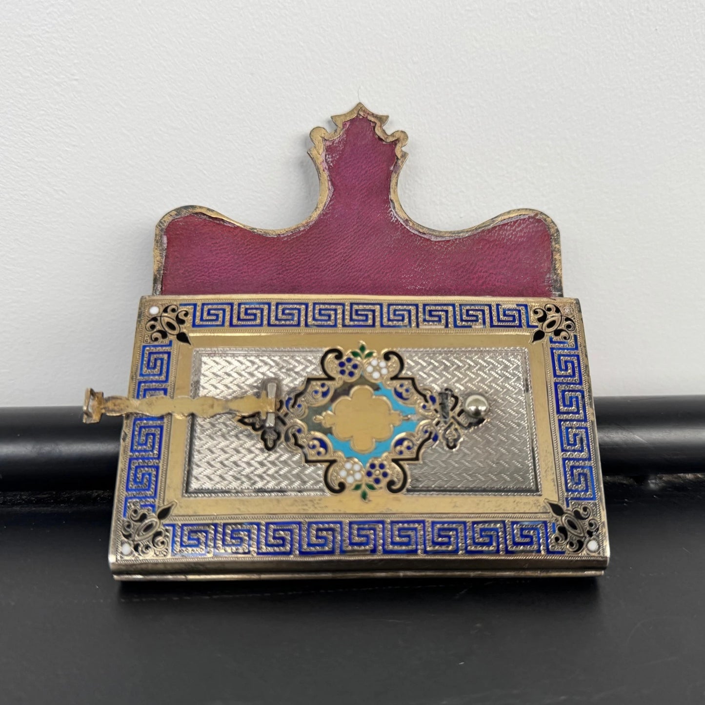 Carnet de Bal Argent Cloisonné XIXe Napoléon III