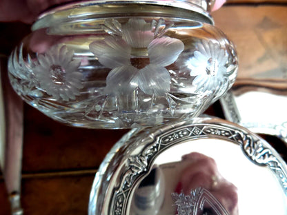 Nécessaire Toilette Ancien Sterling 11 Pièces R&B Co