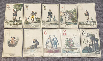 Jeu de cartes Le Livre du Destin 1890 Grimaud – Complet