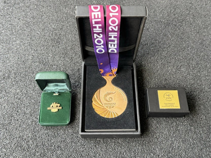 Medaille Or Geoff Huegill Delhi 2010 Commonwealth Games – Lot 3 pièces