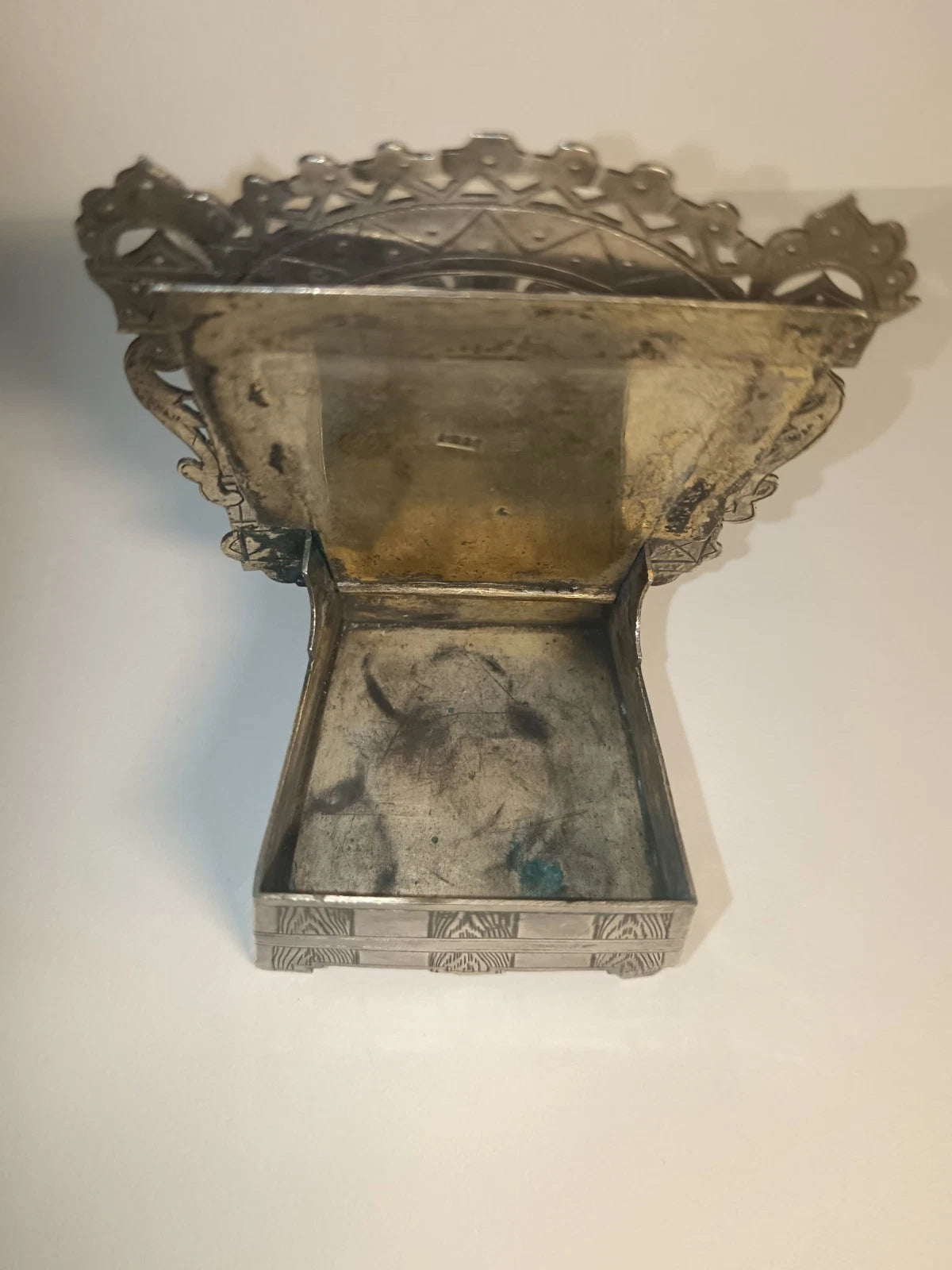 Salière Trône Russe Argent Massif