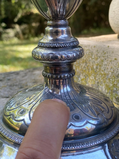 Calice et Patène Argent Époque Charles X Orfèvrerie Sacrée Liturgie