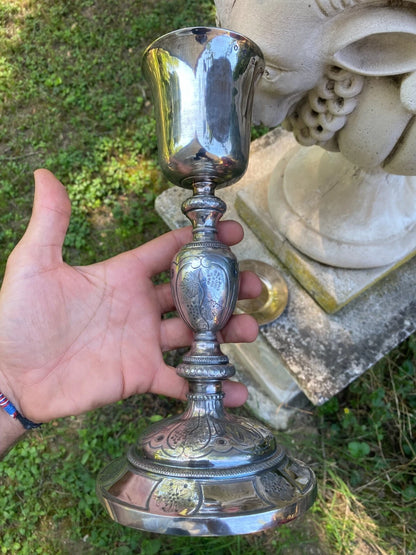 Calice et Patène Argent Époque Charles X Orfèvrerie Sacrée Liturgie
