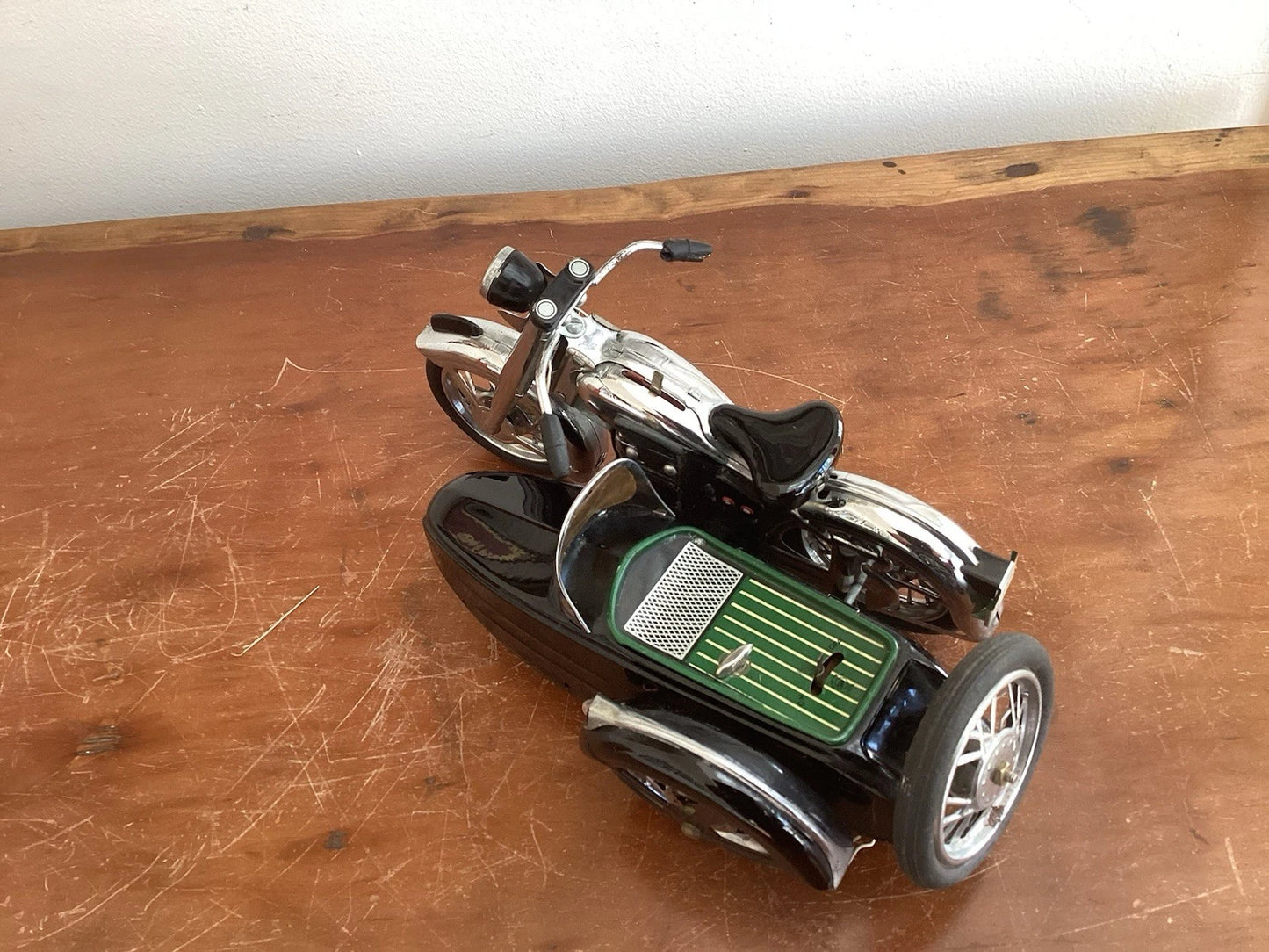 Moto Side-Car Marusan Sunbeam Litho Étain