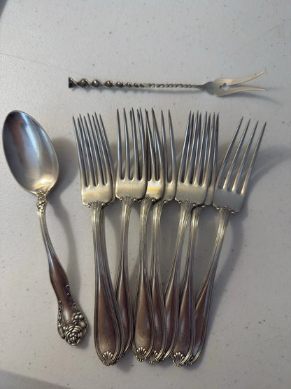 Lot 11 Couverts Argent Massif