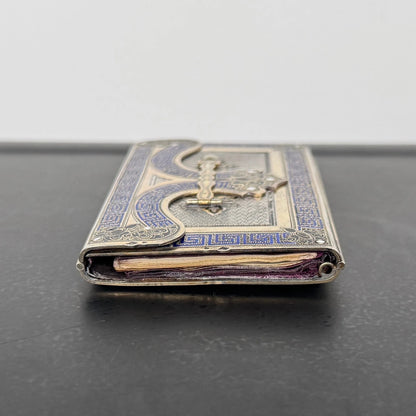 Carnet de Bal Argent Cloisonné XIXe Napoléon III