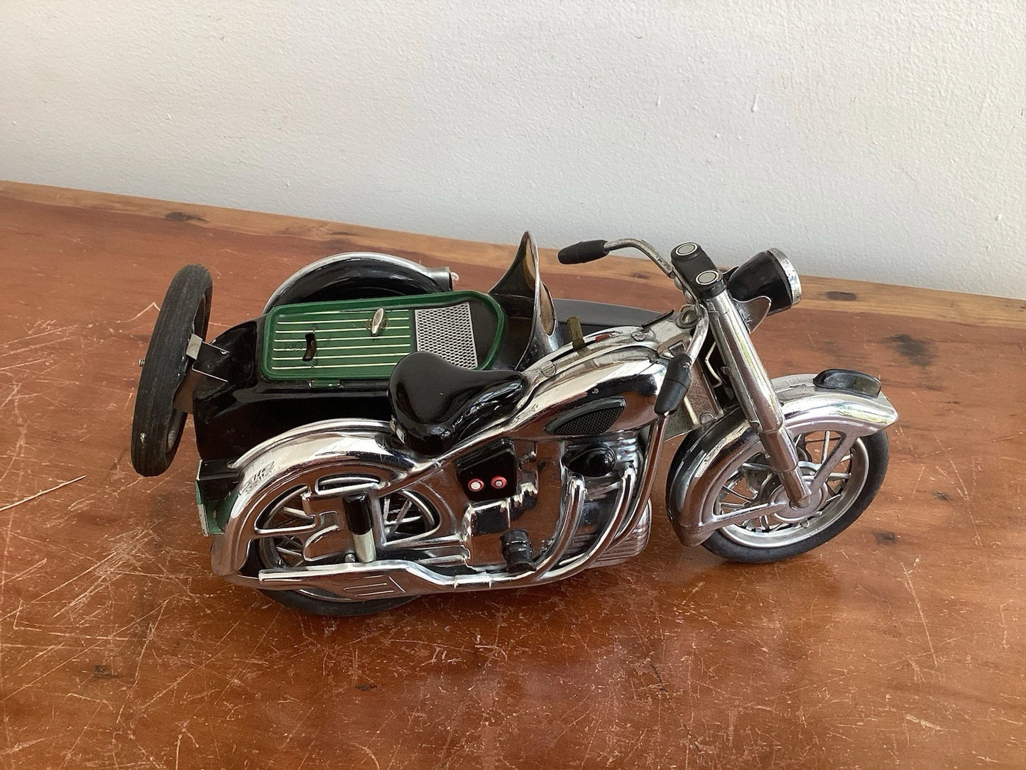 Moto Side-Car Marusan Sunbeam Litho Étain